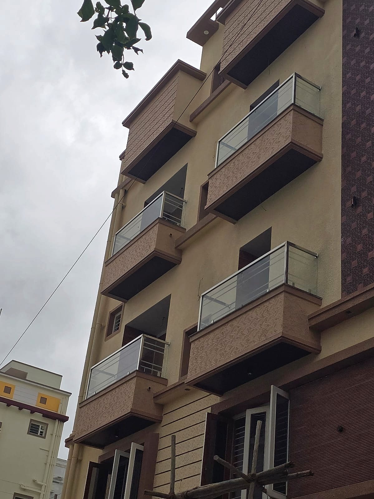 Balcony glass, 40×40 pipe