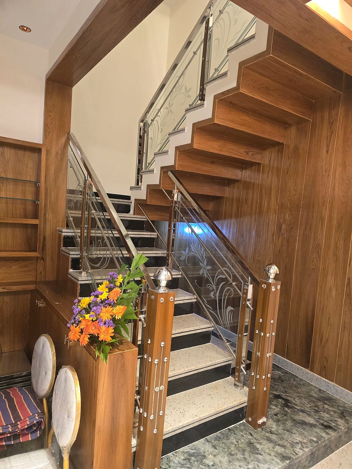 Stainless with wood posts