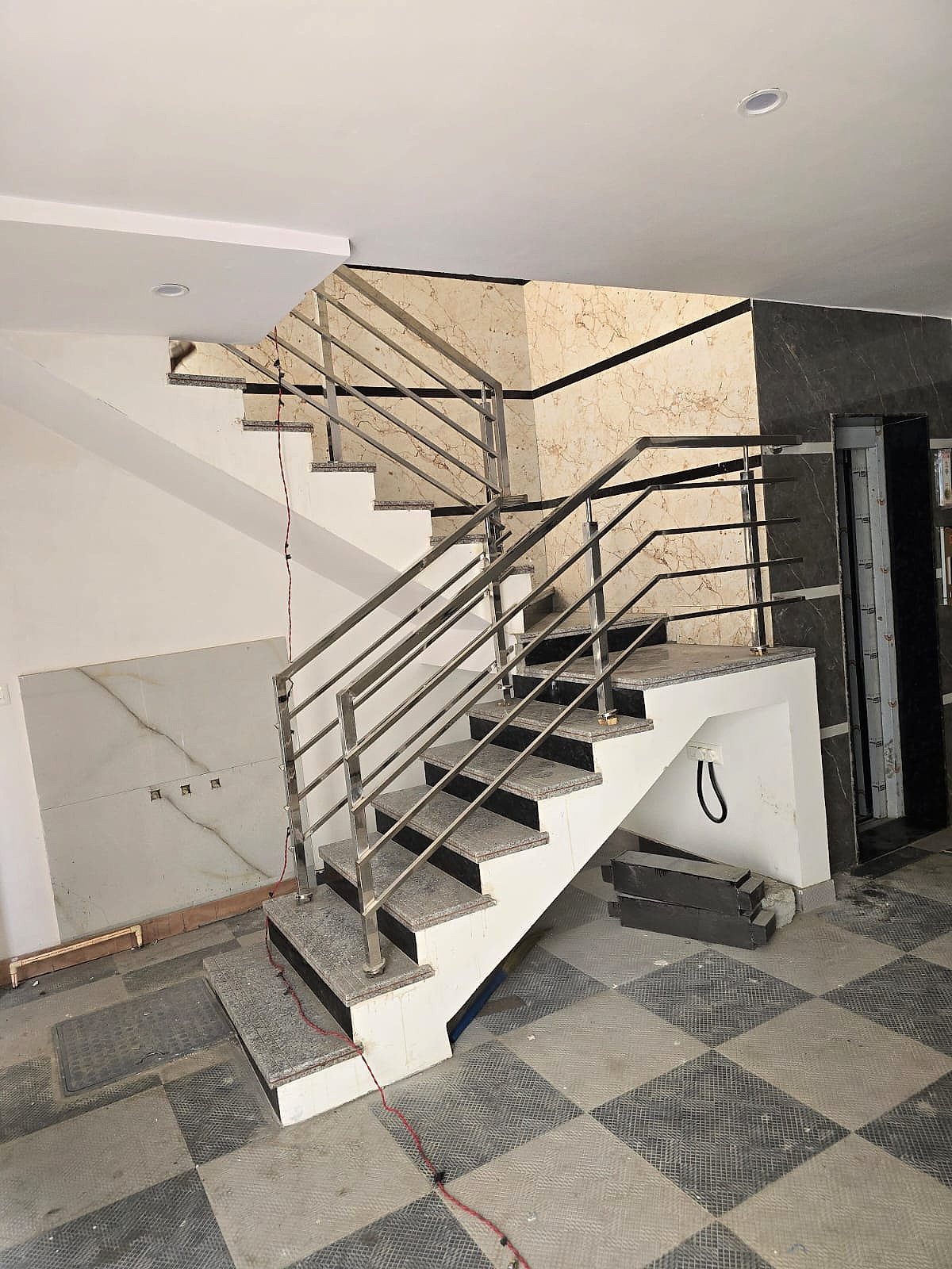 Stainless pipe stair